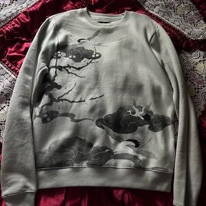 Elegant Cloud Design Men's Crewneck Sweater
